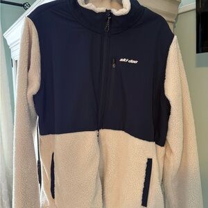 Ski-Doo navy and Cream Fleece Jacket